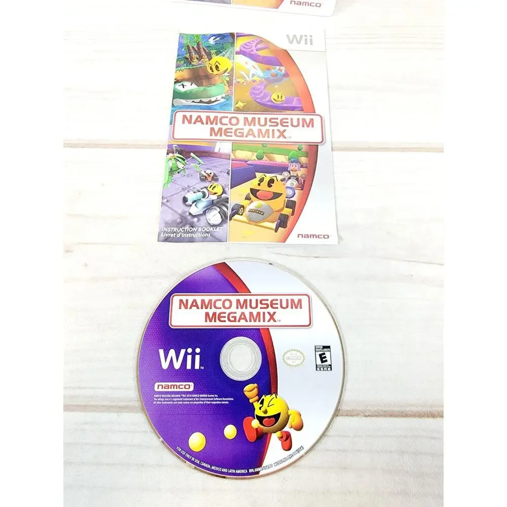 Namco Museum Megamix (Nintendo Wii, 2010) Tested & Working CIB Complete